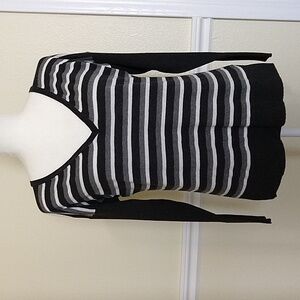 Victoria's Secret Striped V-neck Sweater